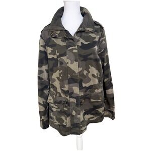 Love‎ Tree Women's Camouflage Print Utility Jacket, Military Style Y2K, XL